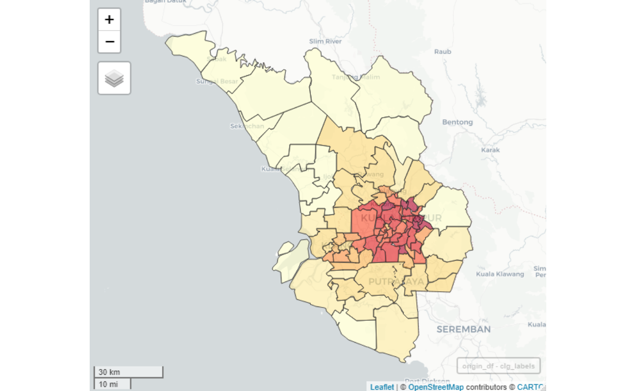 Destinations clusters