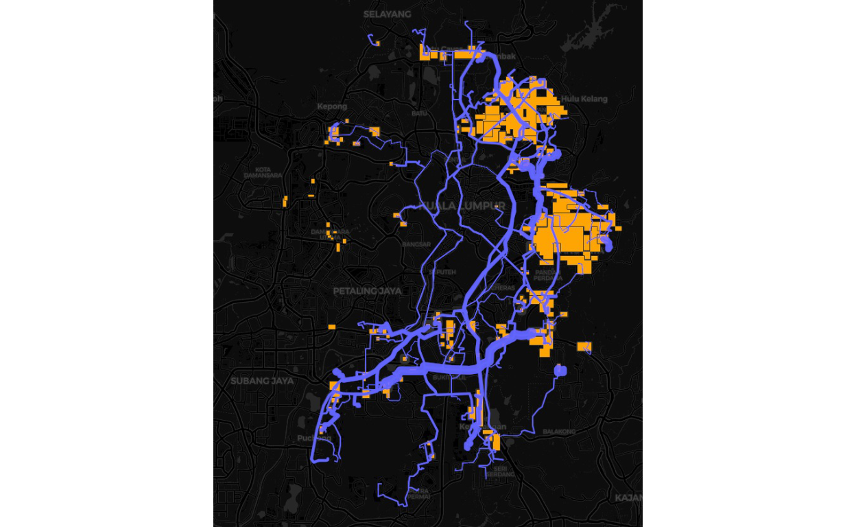 Plot of the network (by roads)